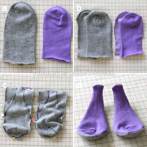 sew-sock-bunny-4 Ушастый зайчик из носков